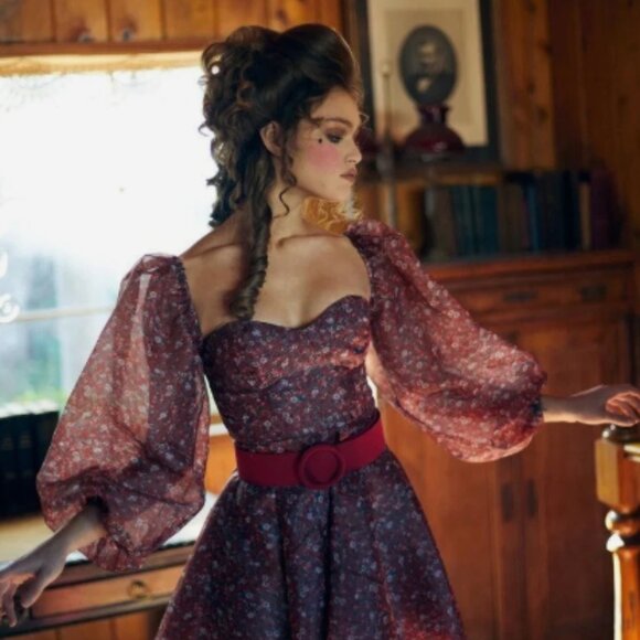 Selkie Crimson Princess dress - Picture 1 of 6